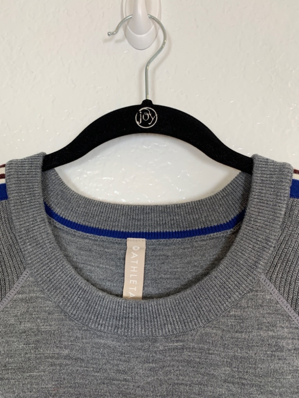 Athleta Canyon Colorblock Sweater Womens XL Thermolite Merino Grey Gray Athletic - Picture 3 of 15